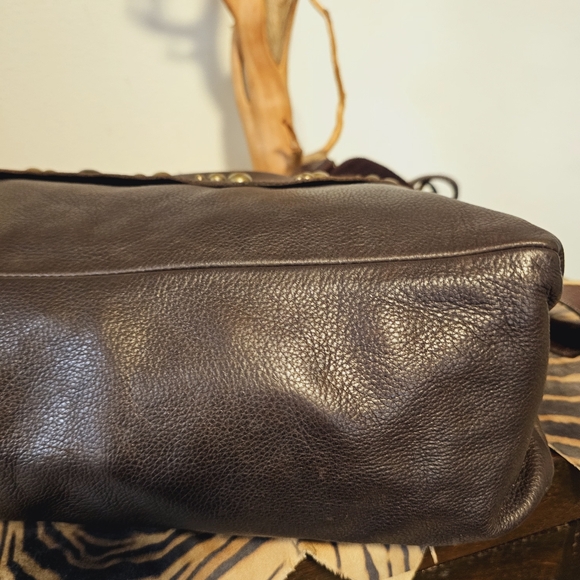 LEATHEROCK Swar. Emb. Wings Heart Handbag EUC - Picture 9 of 10